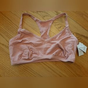 Auden XL Pink Nursing Racerback Bralette